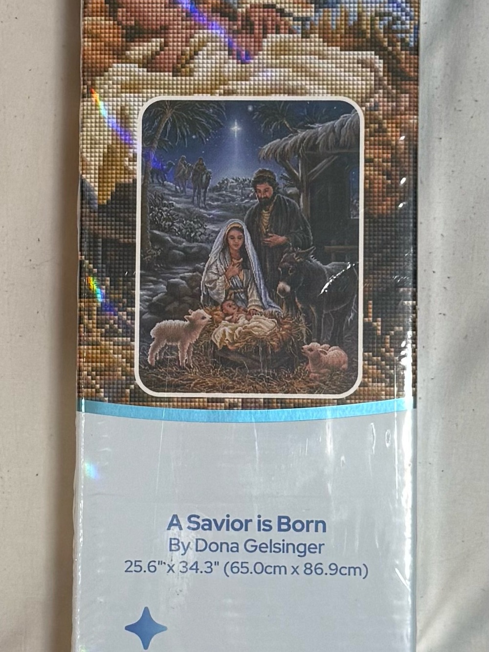 ⭐ Rare Retired Diamond Art Club A Savior Is Born Sealed DAC - Picture 3 of 6